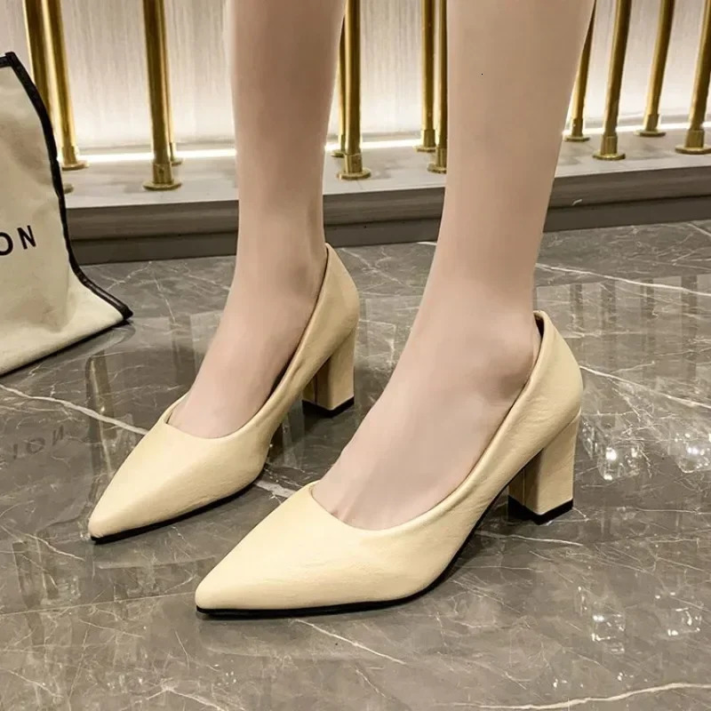 Women High Heeled Sandals Summer Pointed Toe Shallow Mouth Wedding Women Party High Heeled Sandals Zapatos De Mujer 250325