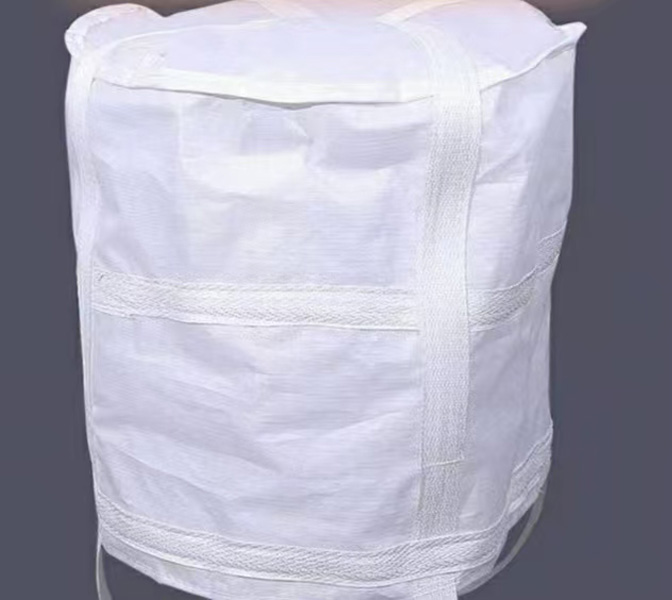 High quality white thickened ton bag with super strong thick material and double strength bottom