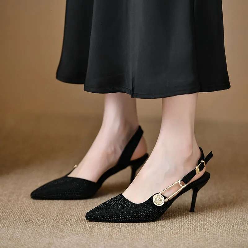 2025 Summer New Pointed High Heels Party Dress Designer Fashion Sandals Elegant and Sexy Office Gladiator Women's High Heels