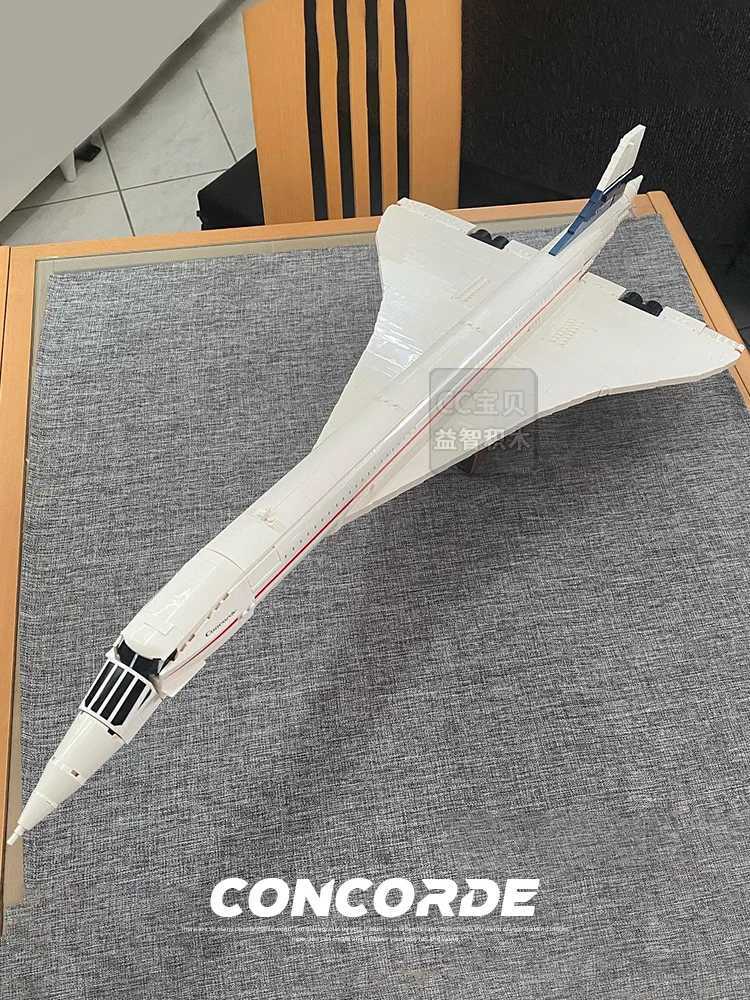 Airbus Concorde aircraft construction kit the worlds first super aircraft aerospace plane building blocks toys childrens giftsXJ250326
