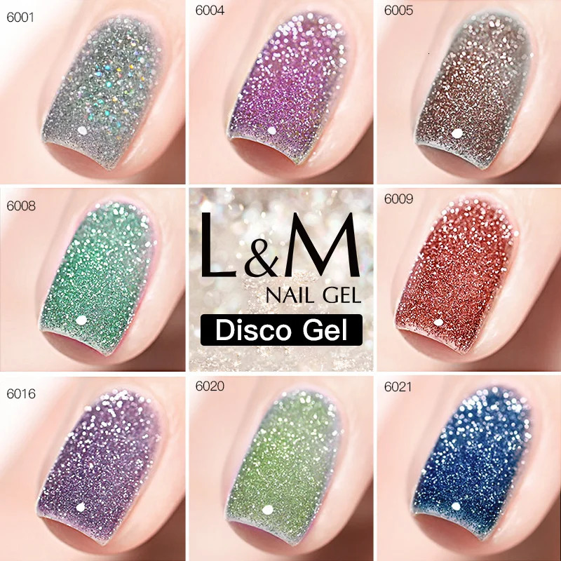 15ml Disco Laser Gel Nail Polish Super Shiny Reflective Color UV Nail Gel Glitter Po Flash Gellak Nail Art 250326