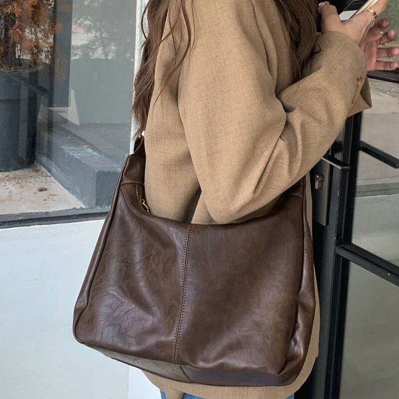 Maillard Crossbody for Women 2025 New Trendy Korean Edition Tote Versatile Large Capacity Shoulder Bag