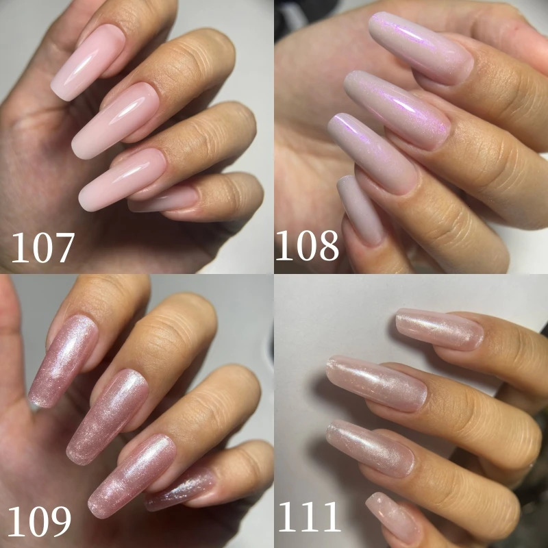 MSHARE 150ml Natural Looking Gel for Nail Extension Self Leveling Construction Medium Thick Builder UV Led Gel Low Temperature 250326