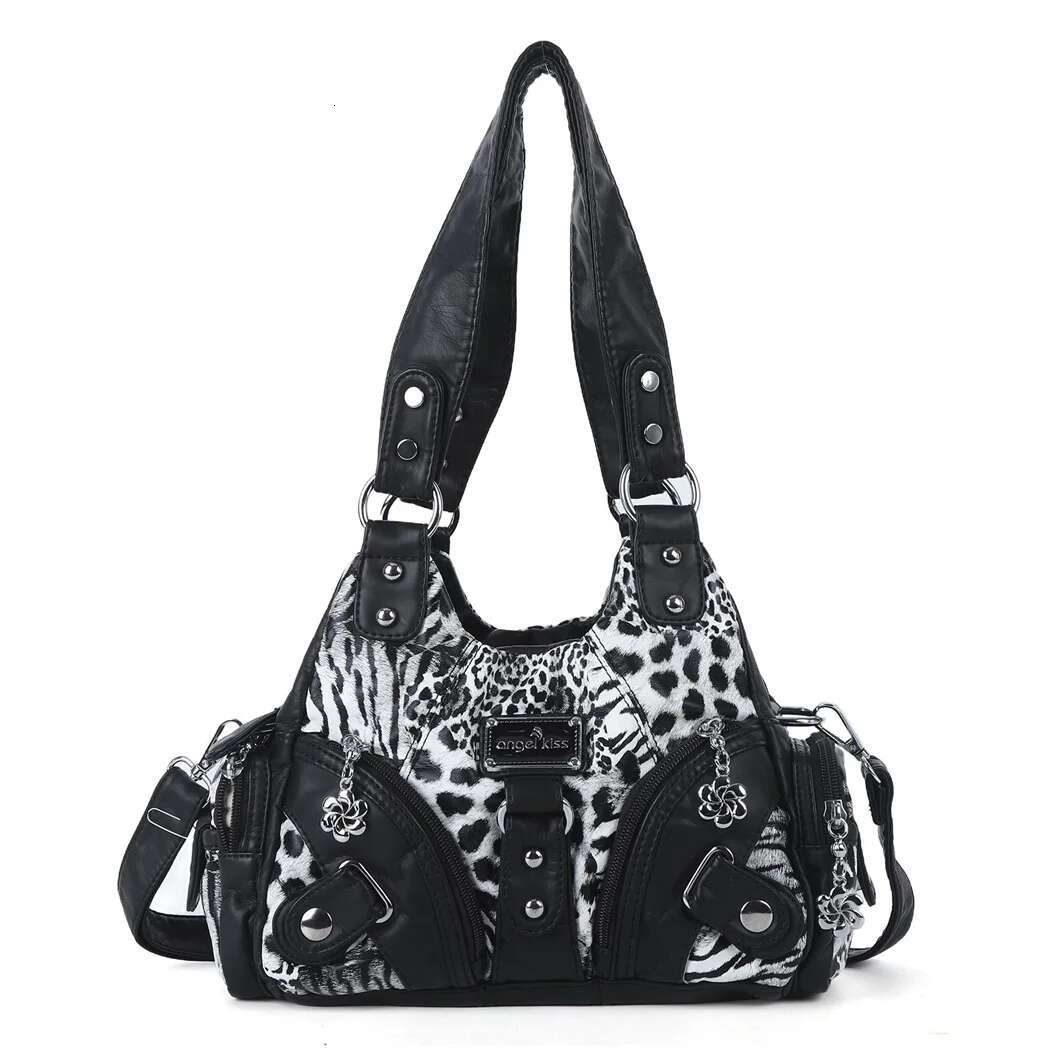 Angelkiss Handbags Women Small Soft Tote Fashion Satchel Multi-Pockets Crossbody Shoulder Bag Phone Pack