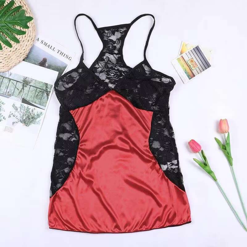 New Women S Sleepwear Nightgown Sg Sleeveless Nightwear Sexy Lace Night Dress
