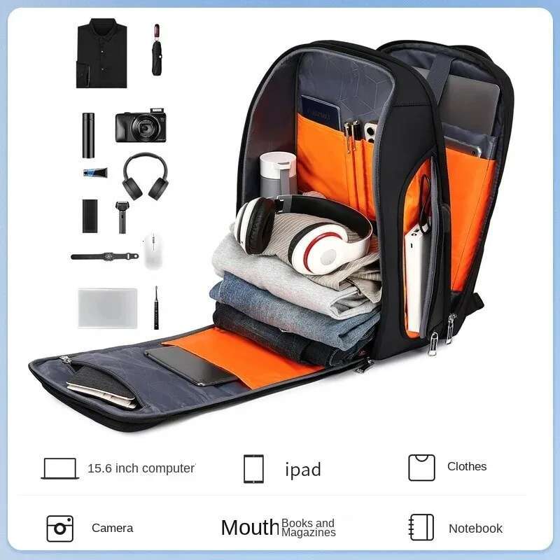 Multi Functional Business Waterproof Lockable Anti-Theft Breathable Backpack USB Charging Large Capacity Travel Bag