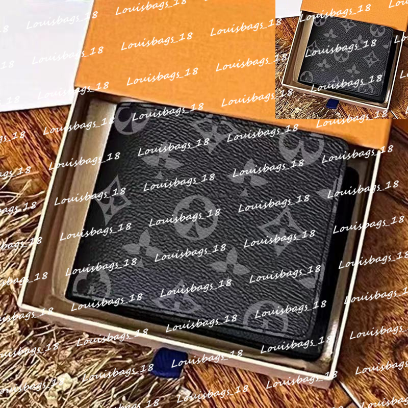 Luxury Genuine Leather Men Ridge Wallet With Plaid Style For Men And Women Designer Cardholders And Crossbody Purse From Paris, France With Box