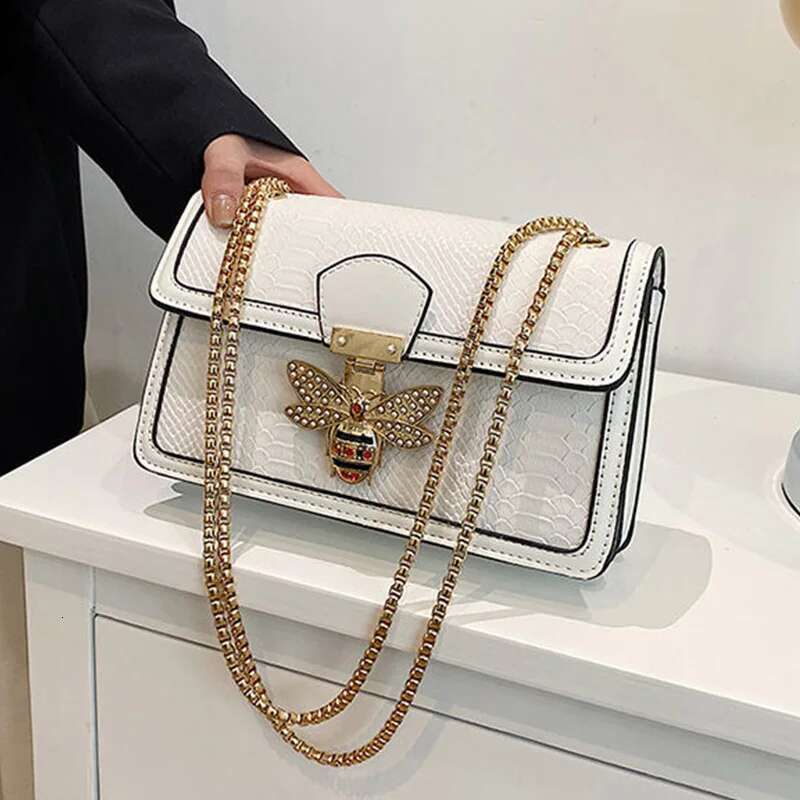 Handbags For Women Crossbody Bags Bee Lock Tote Casual Brand Crocodile Print Leather Handbag Ladies Bag