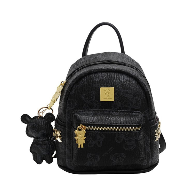 free shipping hot 3 designer Backpack Style for woman new Fashion Bags Cartoon black pink packet
