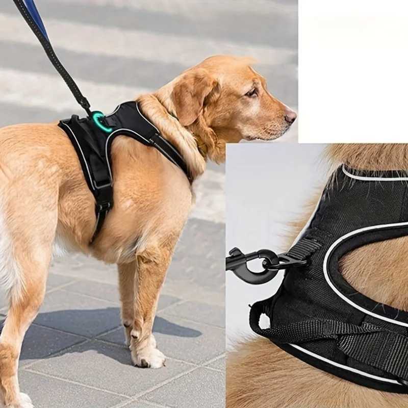 1 new comfortable reflective vest suitable for large dog straps pet straps nylon dog straps and large dog straps X250326