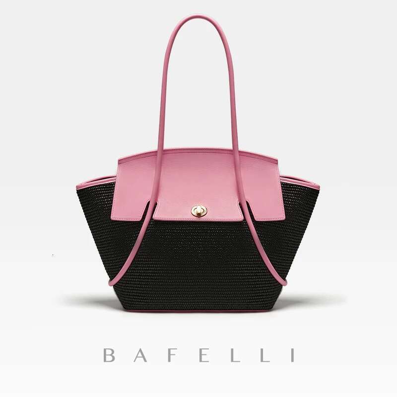 Women's Bags BAFELLI NEW Women's CASUAL TO BEACH BAG LARGE TRAVEL PURSE DESIGNER BRAND GENUINE LEATHER FEMALE BAGS