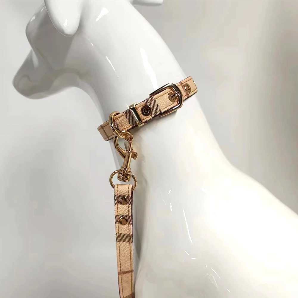 Pet Collar and Belt Set Leather Fashion Adjustable Dog Collar Pet Supplies Large Dog Collar Dog Gift X2503261