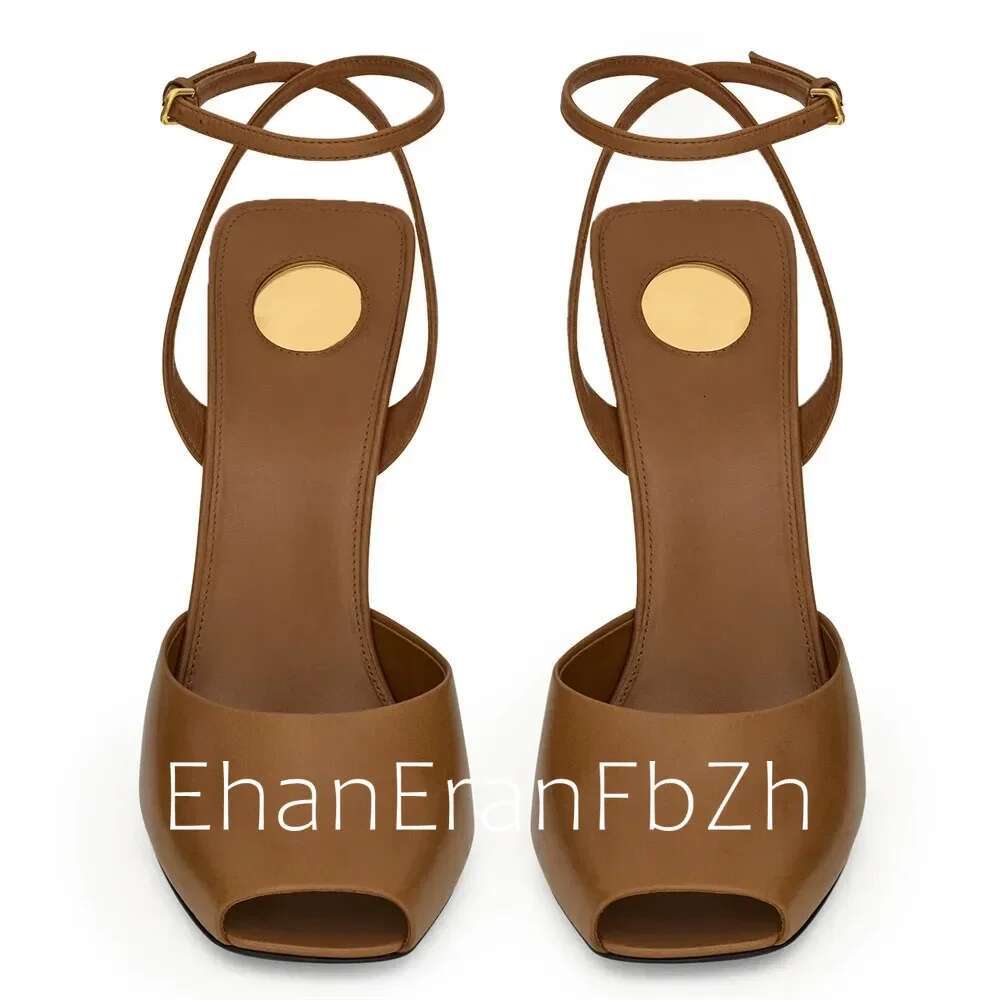 2025 Summer New Fish Mouth Stiletto European and American Fashion Party Wedding Sexy Large Women's Sandals
