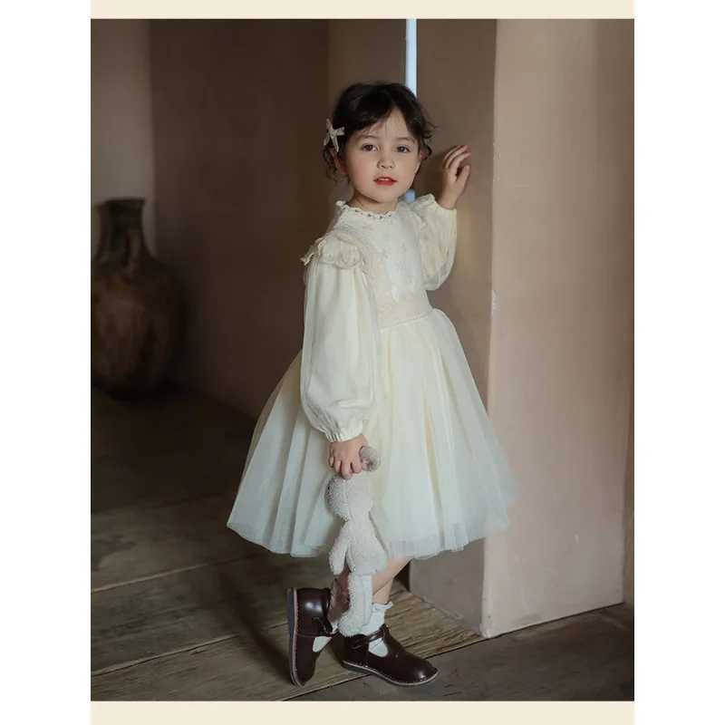 Girl Dress 2023 Temperature Lace 2023 Spring/Summer New Princess Gaozi Birthday Party Princess Sweet Casual Cute Dress W250326