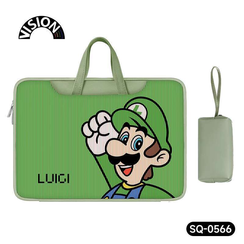 Laptop bag women's bag Super Mario laptop handheld suitable for Apple Book 15.6-inch women's computer professional protective cover