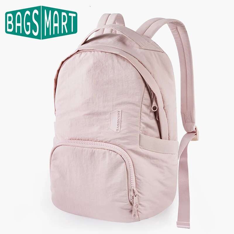 BAGSMART Cute Women Backpack Nylon School Anti Theft 13.3 Inch Laptop Backpacks Travel Waterproof Small Kawaii Bag