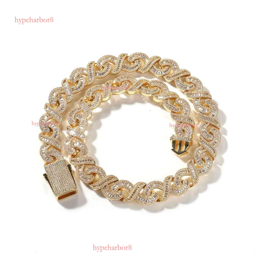15mm Chain Hip Hop Personality Street Dia Necklacefcccf necklace jewelry Moissanite dia gold Sterg Sier Cuban k chain