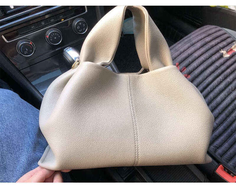 9a French niche brand 2025 new versatile solid color lunch box fashion handbag shoulder crossbody bag for women
