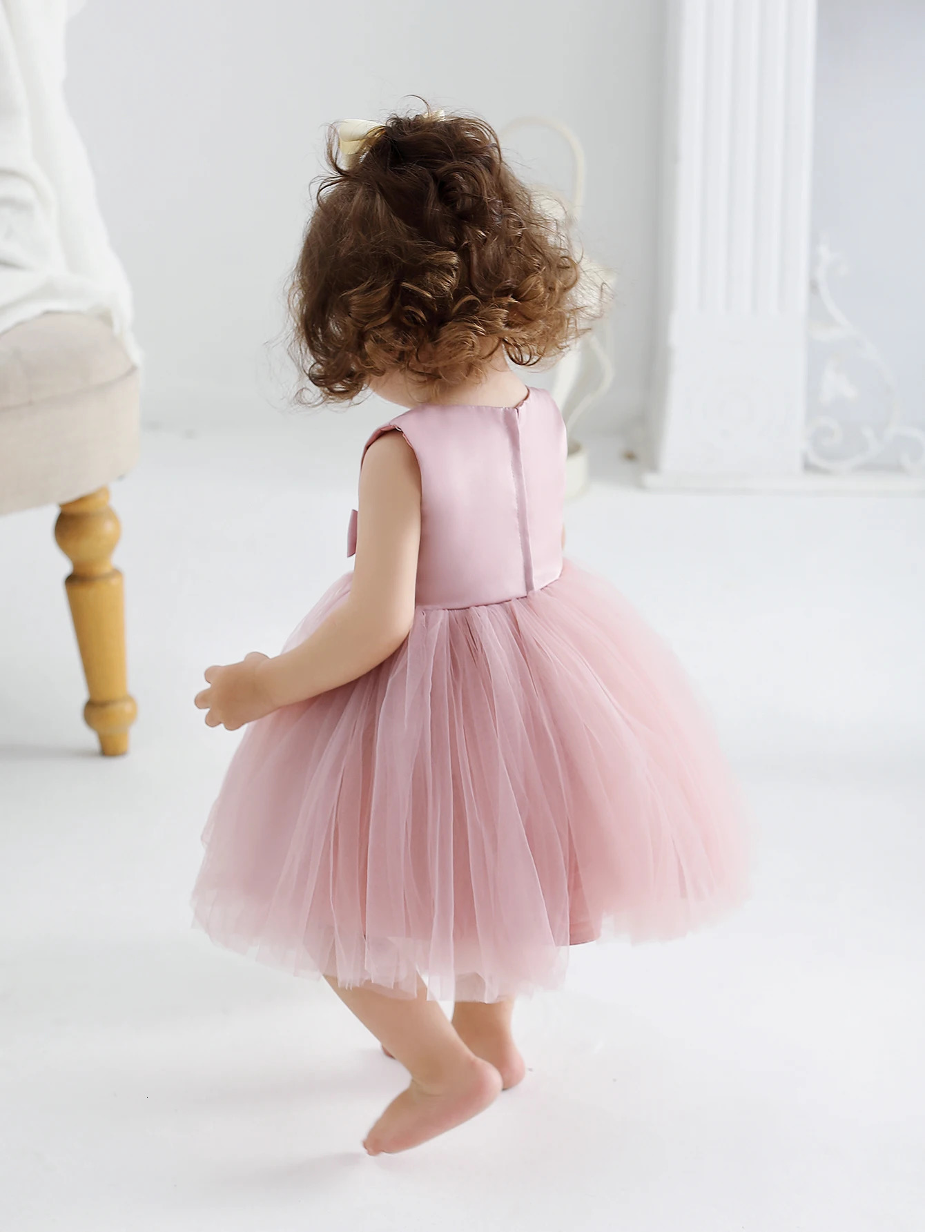 First Birthday Outfit Girl Party Wear Gowns for Girls 12 to 18 Months Baby Girl Dress Baby Christening Gown 250325