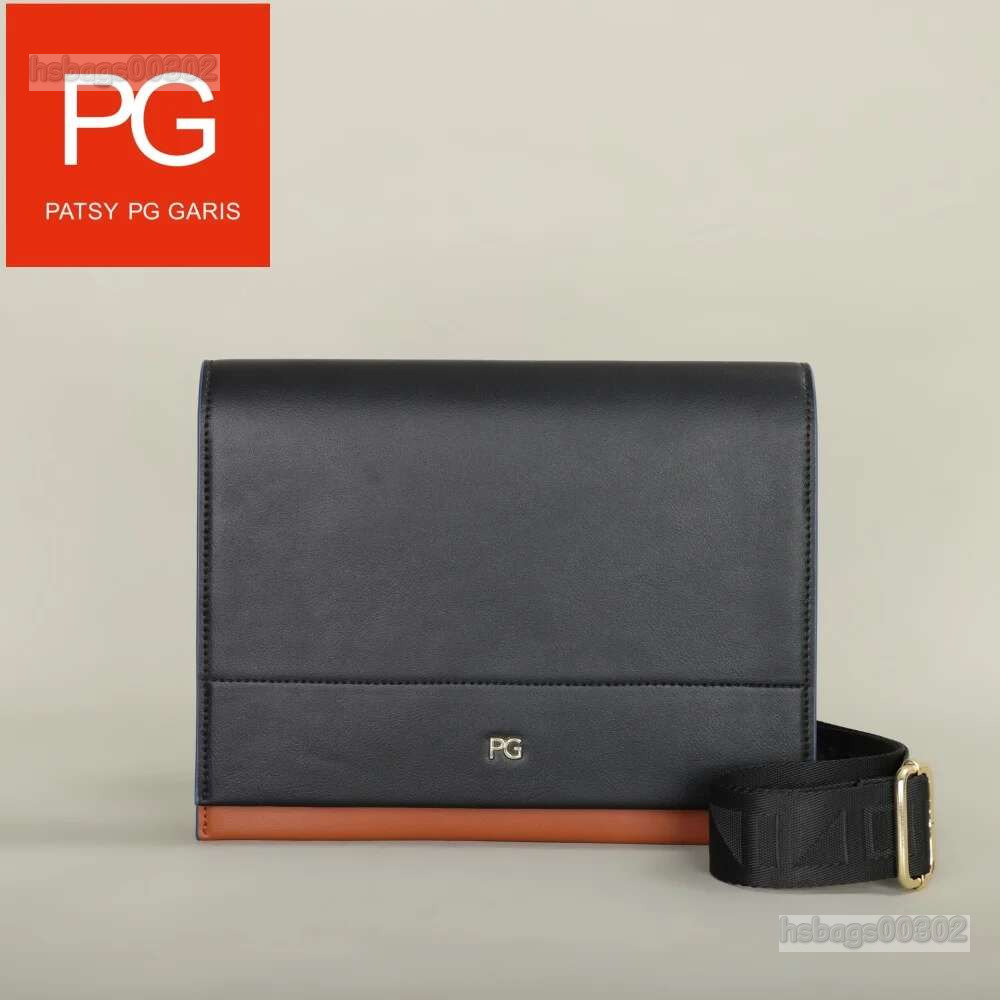 PATSY PG G Single Shoulder Crossbody Square Bag Fashionable Soft PU Leather Suitable For Men And Women
