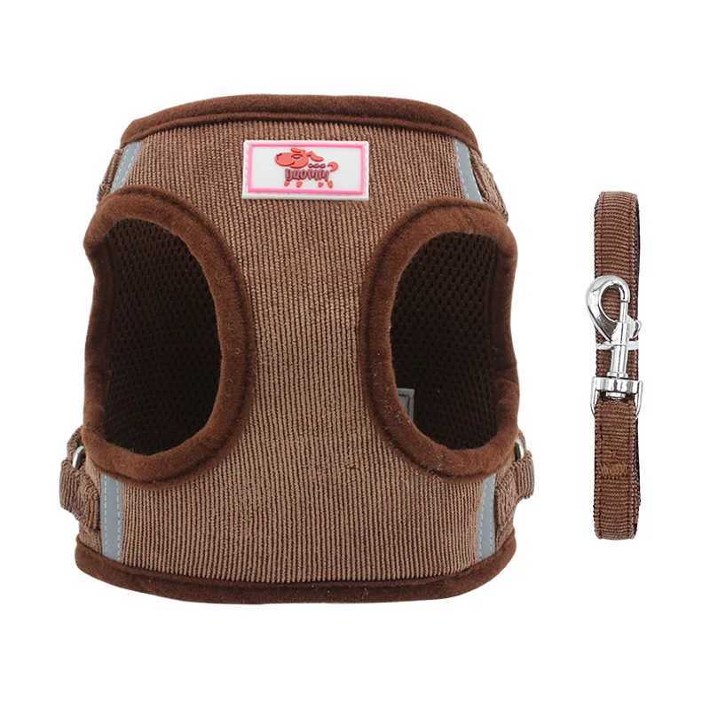 Dog Strap Dog Traction Rope Corduroy Breathable Dog Chest Strap Reflective Pet Chest Strap Walking Rope Set X250326