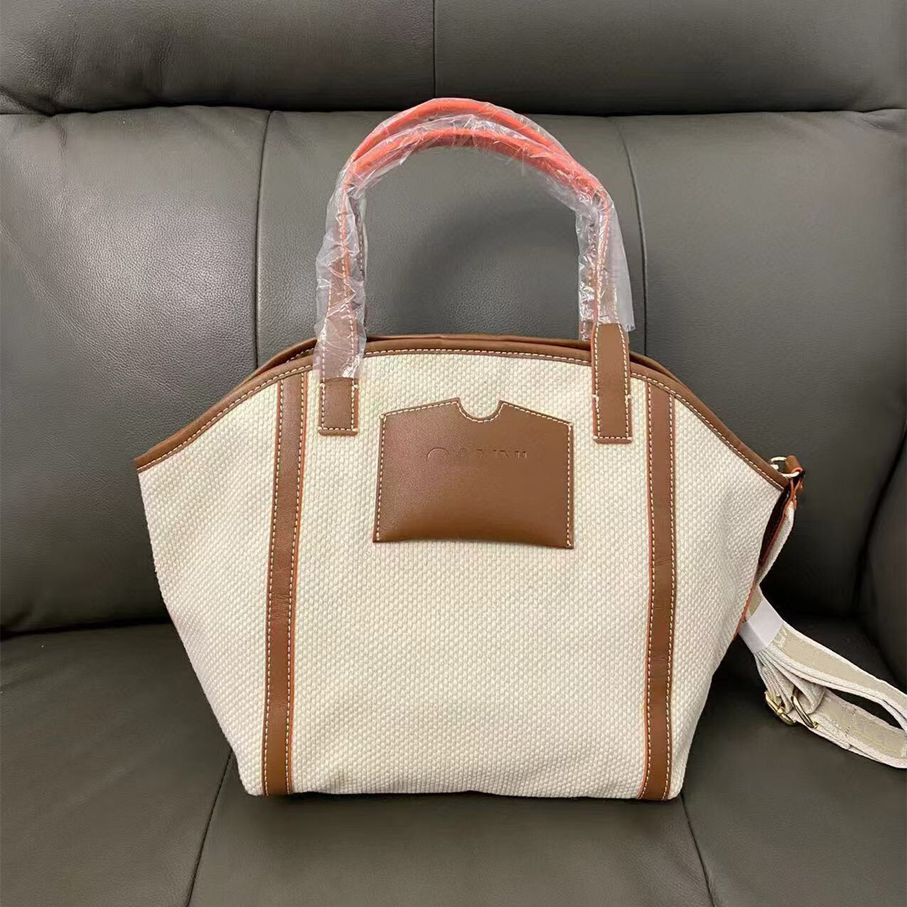 25 Canvas Women's Handbag, New Fashionable Cross Single Shoulder, Leisure Shopping Bag, Live Streaming