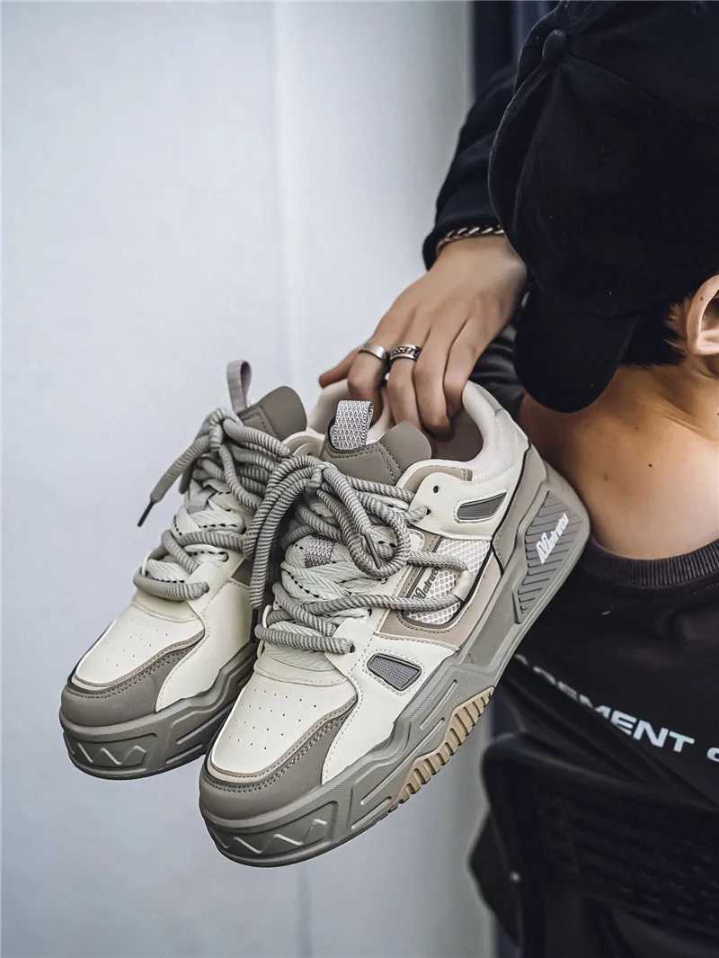 Mens shoes casual sports shoes summer outdoor sports running platform fashionable designer luxury skateboarding tennis shoes leather Y250325