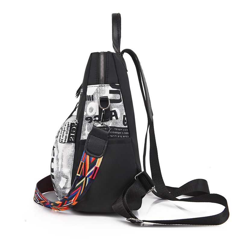 Bags Autumn And Winter New Personalized Printed Ladies Oxford Cloth Outdoor Light Casual Backpack Women's Bag