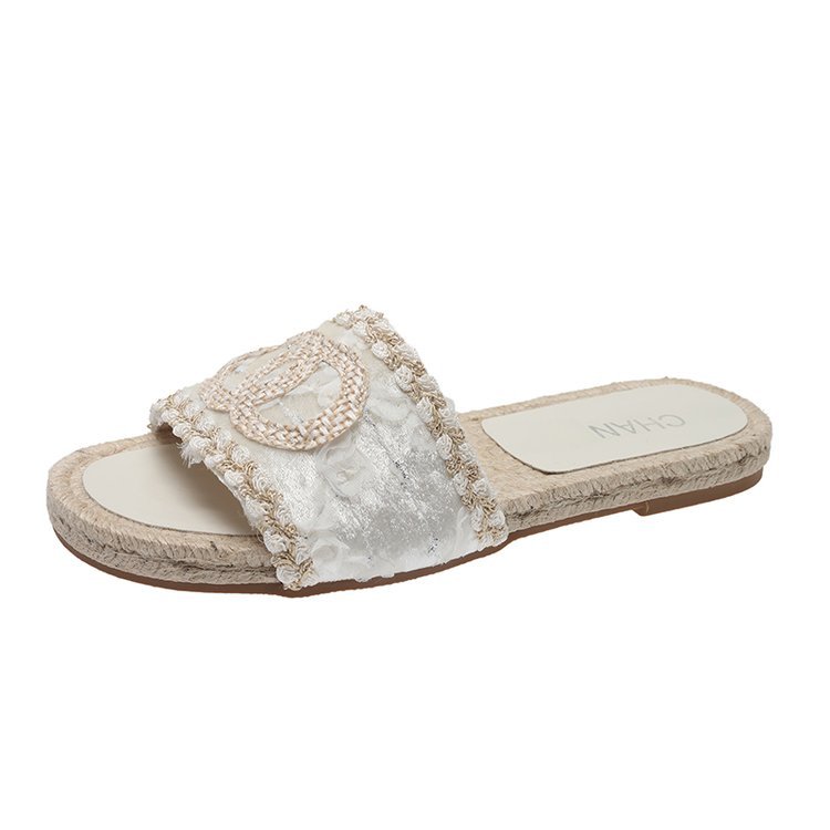Free shipping designer women slippers beige black antislip breathable comfortable indoor casual sandals new