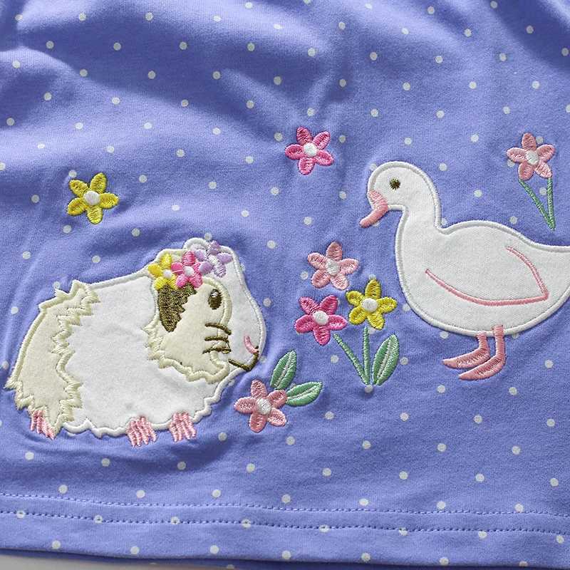 2018 Autumn Childrens Clothing Cotton Long Sleeve Embroidered Animal Clothing W250326