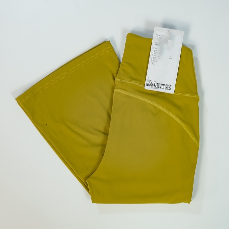 Yoga Clothing New Women High Waisted Slightly Flared Pants Tight Fitting Abdominal Slimming Slimming Figure Sports And Fitness Horn Pants
