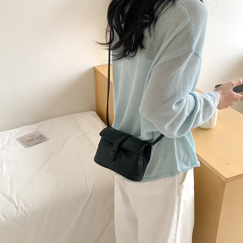 Korean Version Of A Small Niche Design Minimalist Style All Matching Small Square Bag 2025 Spring New Advanced Sense Of Single Shoulder Crossbody Bag 