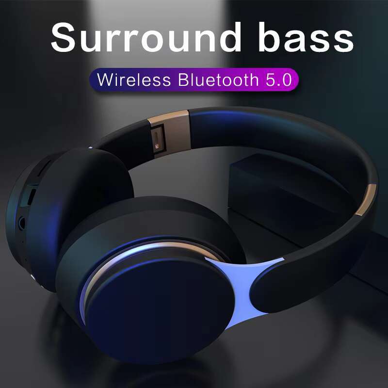 Headphones high and low frequency stereo music Oem wireless noise cancelg headphones with microphone