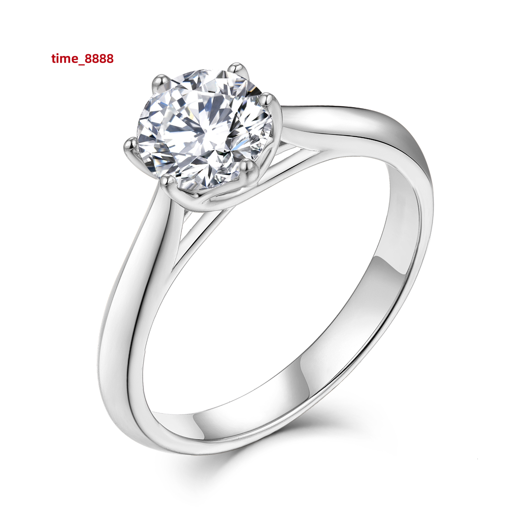 Diamond Ring High Quality Jewelry Ring VVS Moissanite 925 Silver Sterling Silver ROHS Factory Custom Luxury Womens CLASSIC