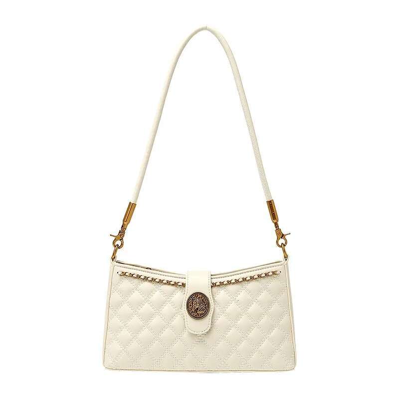 Light Brand Women's Handbag 2024 New Designer High-Quality Shoulder Bag With Contrasting Color Retro Crossbody Underarm