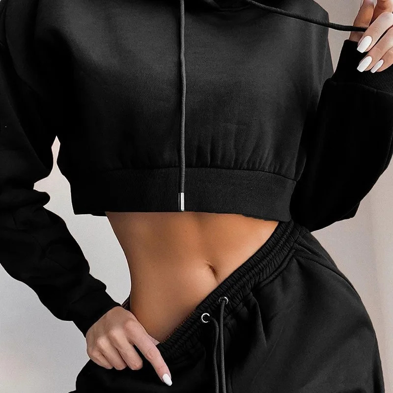 Womens ultra-thin sports and sexy casual wear with velvet sportswear two-piece sportswear for women 250320