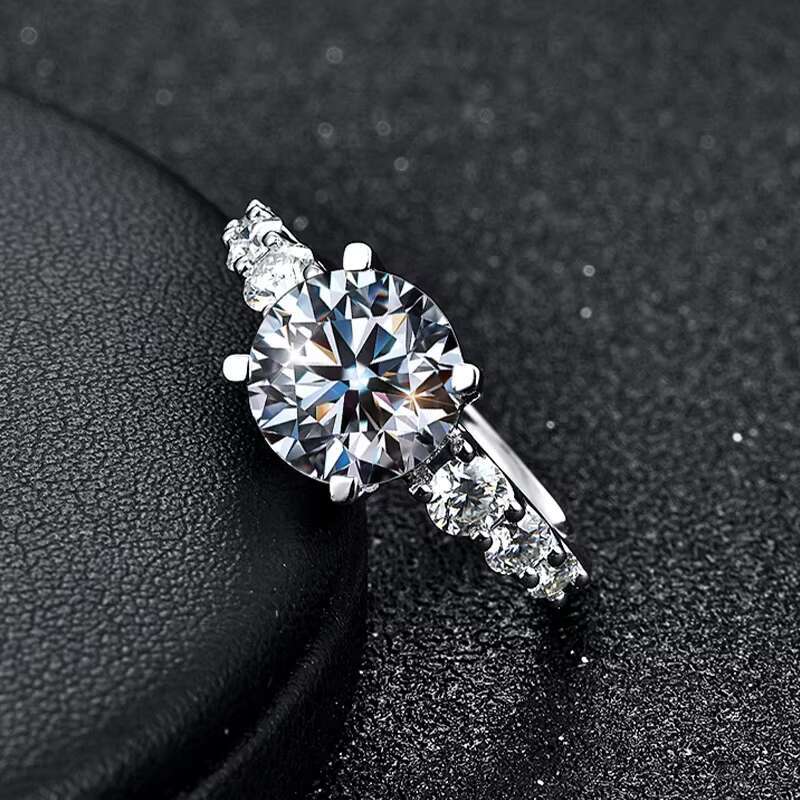 ATTA GEM 1.0ct Moissanite Diamond Wedding Engagement Rings for Bride 100% 925 Sterling Silver Solitaire Rings Women Fine Jewelry