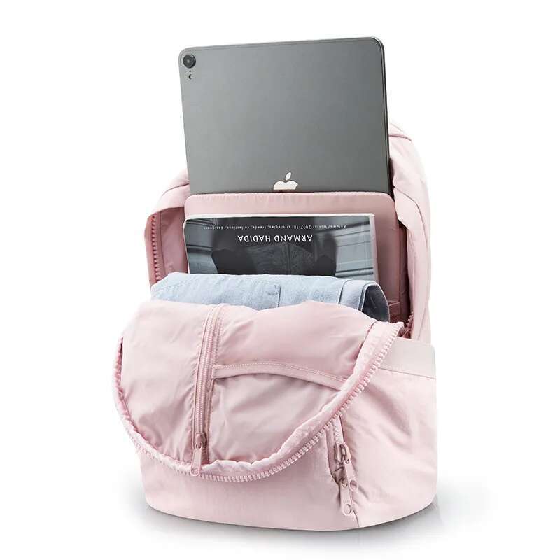 BAGSMART Cute Women Backpack Nylon School Anti Theft 13.3 Inch Laptop Backpacks Travel Waterproof Small Kawaii Bag