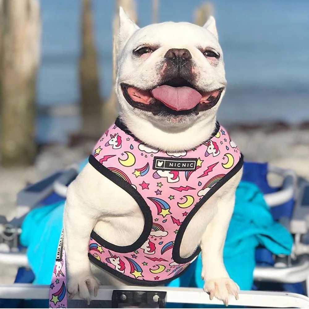 Mini dog harness no pull dog vest suitable for small and medium-sized dogs breathable pets French bulldogs dog harness set X250326