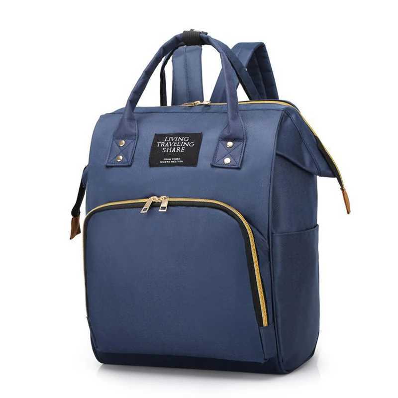 Multi-Function Large Capacity Mom Baby Bag Diaper Bag Waterproof Travel Backpack Baby Bottle Insulation Bag Open Designed ToteC250326