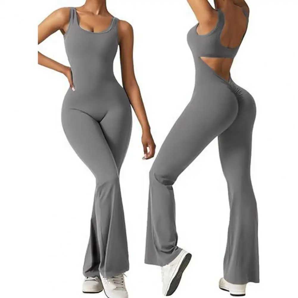 Womens one-piece seamless jumpsuit training sweatshirt gym training suit W250326