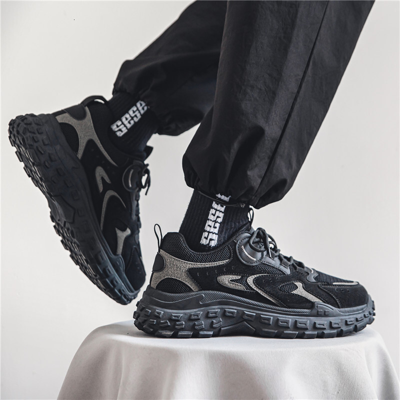 2025S New Trend Designer Spring Men S Sports And Leisure Dad S Trendy Versatile Work Shoes Construction Site Anti Slip Tire Soles Labor Protection Sho