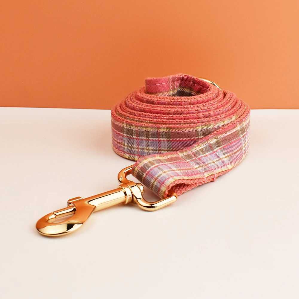 Custom engraved name for plain weave dog collars and leash sets for dogs pet supplies dog leash mesh 14 X250326