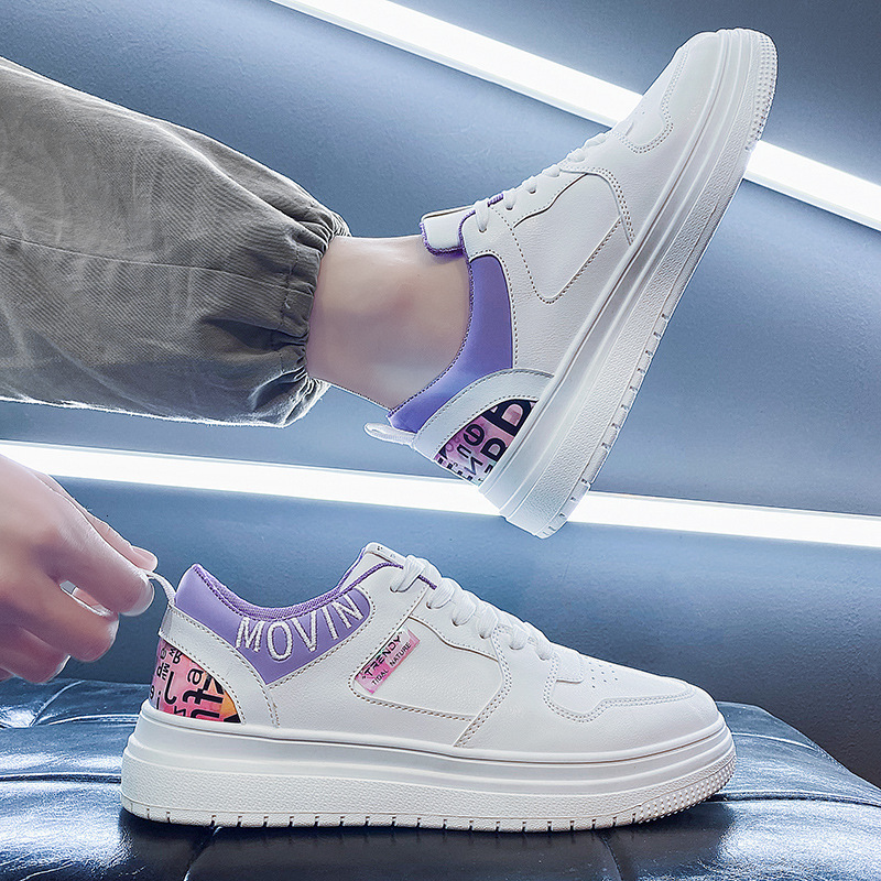 2025S New Trend Designer Spring New Versatile Board Men S Casual Leather Sports Elevated Little White Trendy Shoes