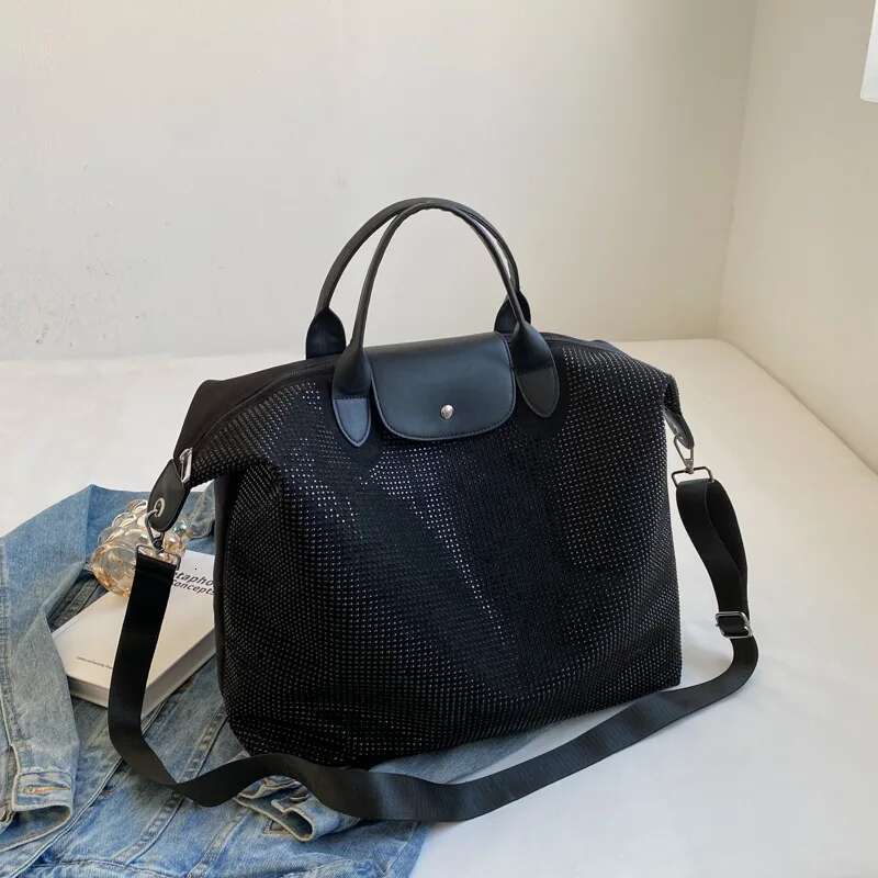 Fashion Rhie Shoulder For Women Large Capacity PU Leather Bg Crossbody Messenger Bags Designer Rivet Shopping Bag