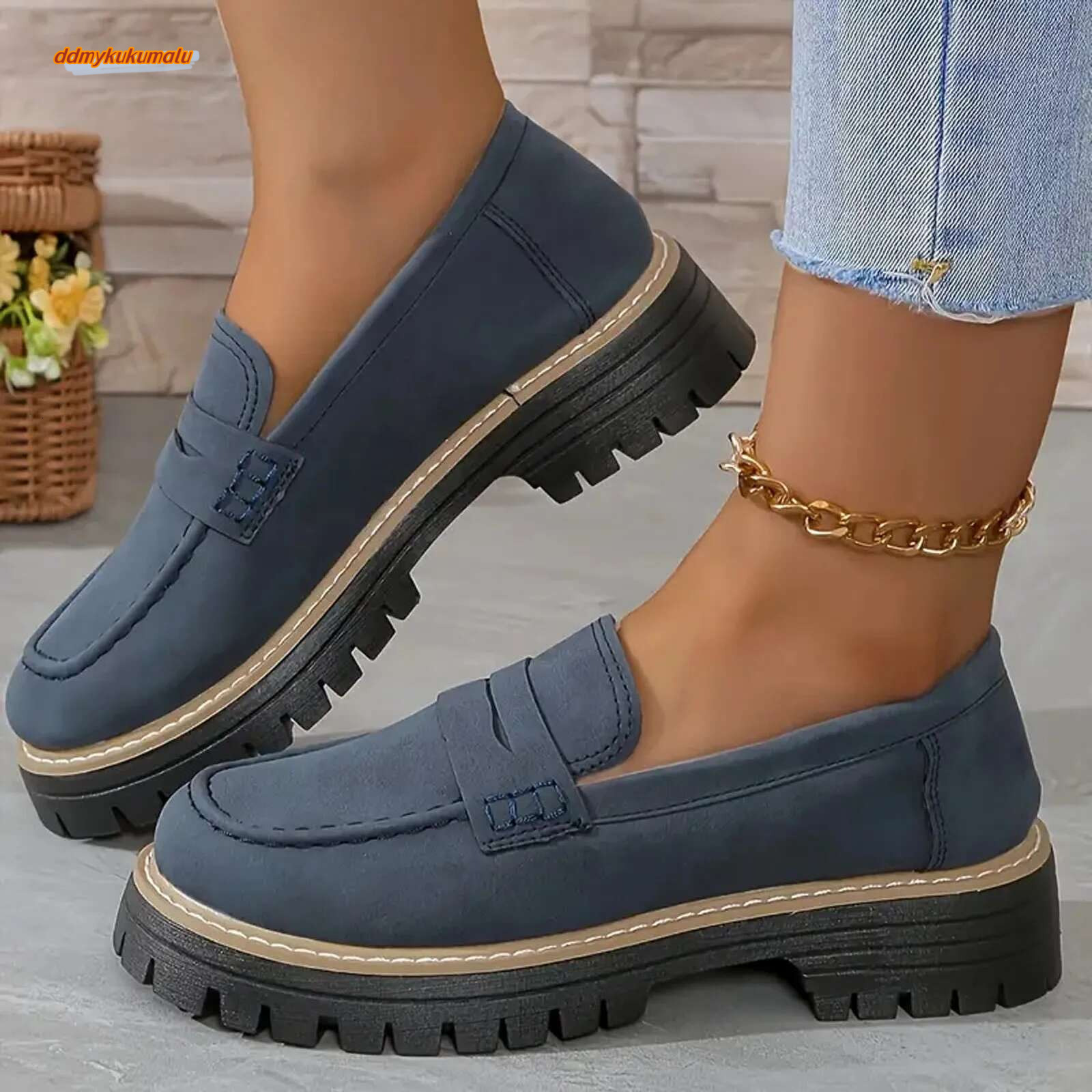 Walking Loafers New Spring Autumn Casual Female Flat Classic Lazy Comfortable Women Slip On Shoes ddmykukumalu