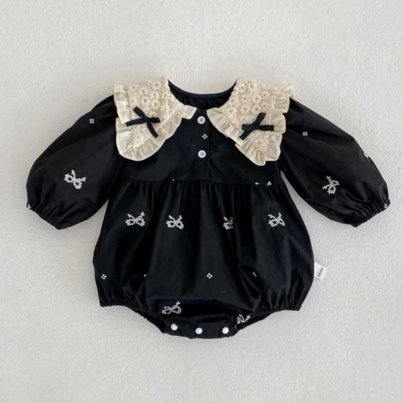 Sisters Clothing Autumn Spring Childrens Princess Dress Baby Girls Bodysuit Long Sleeve Cotton Embroidered Childrens Clothing W250326