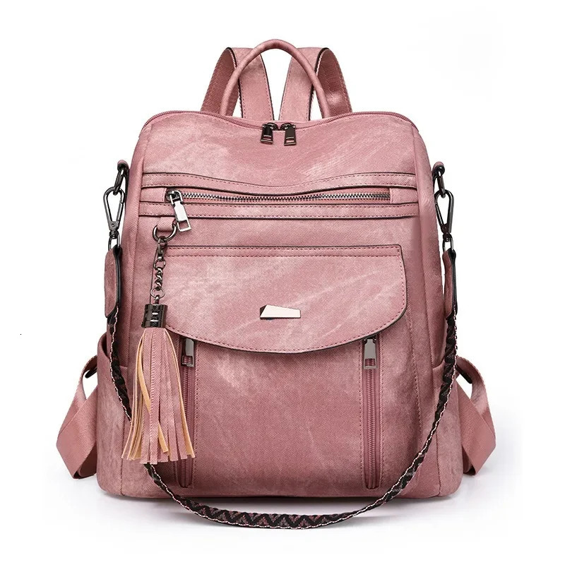 Stylish PU Leather Diaper Backpack for Women - Multi-Functional Baby Bag with Changing Pad Insulated Pockets 250325