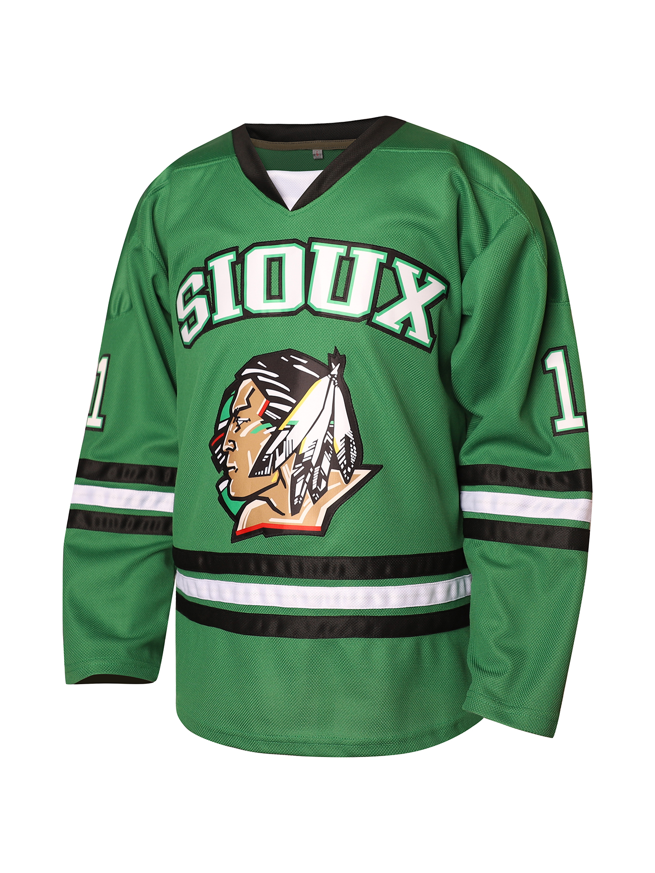 IN STOCK 11 PARISE 9 TOEWS NORTH Fighting Home DAKOTA College Hockey Jersey Men Embroidered Polyester Ice Hockey JerseyS Green
