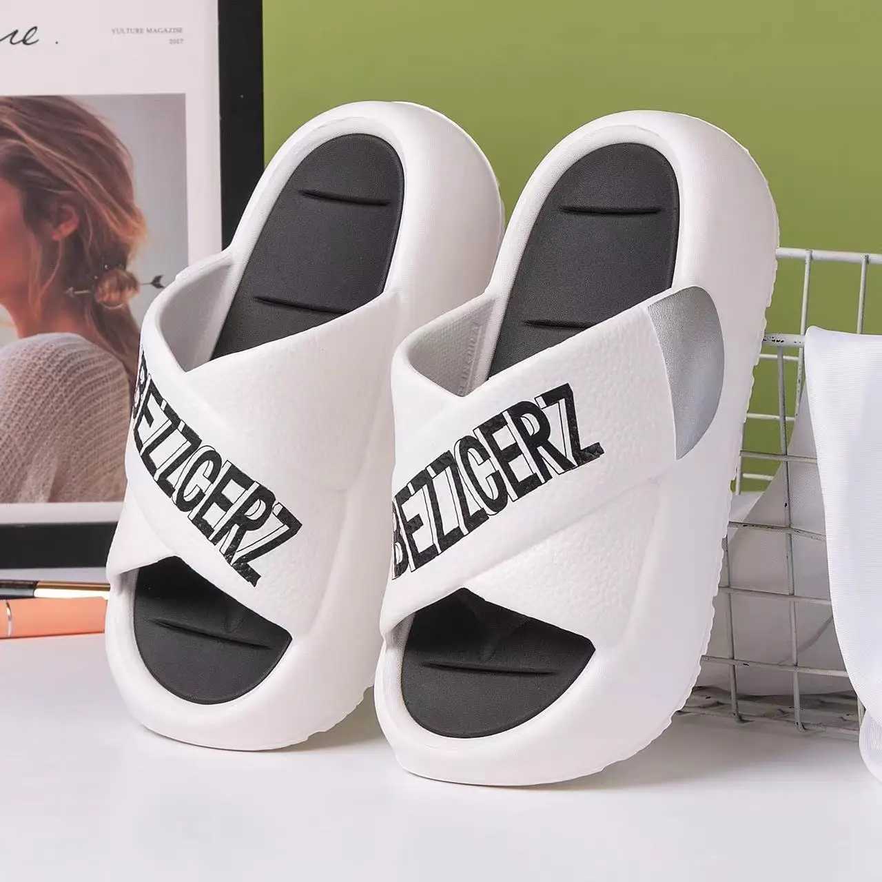 2024 Spring/Summer New Womens High Heels EVA Thick soled Slippers Womens SandalsXJ250326